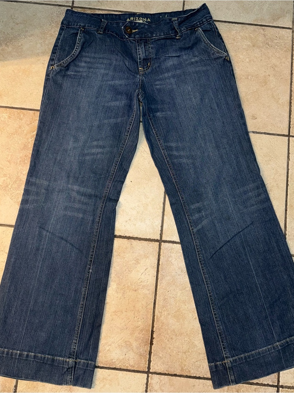 Arizona Jean Company Wide-Leg Jeans in Dark Indigo size 18 plus women’s
